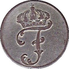 1 Schilling Courant - Frederick II