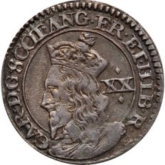 20 Pence - Charles I 3rd Coinage, 1st Issue