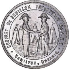 Masonic Token - Godfrey de Bouillon Preceptory No. 3 Hamilton, Ontario