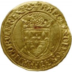 1/2 Gold Ecu - Charles VIII lilies