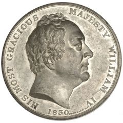 Medal - William IV Accession, Thomason, white metal
