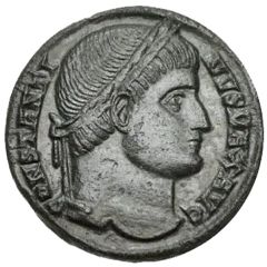 Nummus - Constantinus I SPES PVBLICA, Constantinople