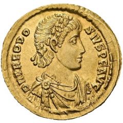 Solidus - Theodosius I CONCORDIA AVGGG, Constantinopolis