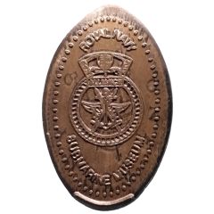 Elongated Coin - Royal Navy Submarine Museum Gosport