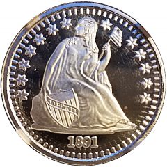 1/4 oz Silver American Numismatic Association - Seated Liberty