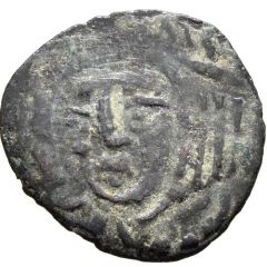 Unknown Æ Bukhara Sogd, facing left wearing crescent moon heapiece