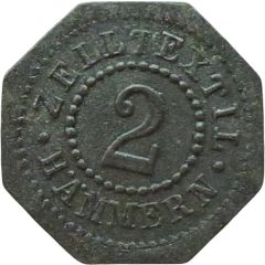 2 Pfennigs - Hämmern Zelltextil