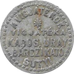 `300.000 Pengő az uccán` - Movie advertising token