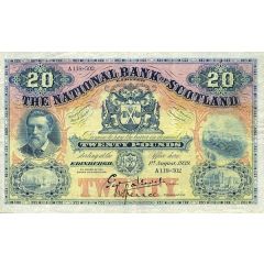 20 Pounds National Bank of Scotland