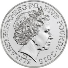 5 Pounds - Elizabeth II 4th portrait, Winston Churchill