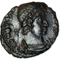 Follis - Constans I GLORIA EXERCITVS, Aquileia
