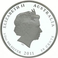50 Cents - Elizabeth II 4th Portrait - Starfish
