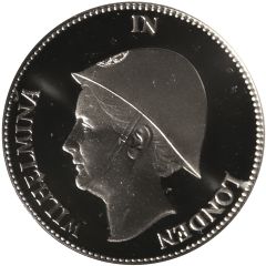 Fantasy - 1 Gulden Koningin Wilhelmina 1940 Silver