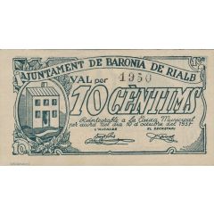 10 Céntimos Baronia de Rialb