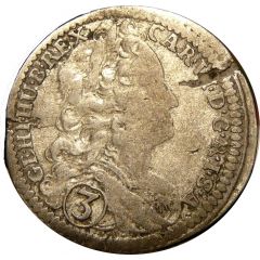 3 Kreuzers - Charles VI Breslau