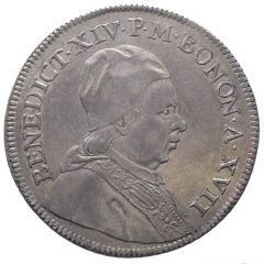 1 Scudo Bolognese - Benedict XIV