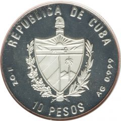 10 Pesos High jump, Piedfort