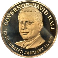Medal - Inauguration of Governor David Hall Oklahoma