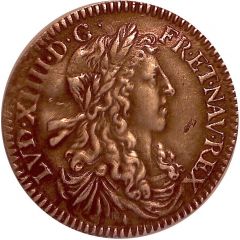 1⁄12 Ecu with juvenile bust - Louis XIV