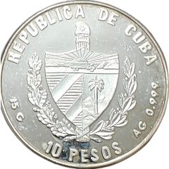 10 Pesos 150 years of Swiss Railroad