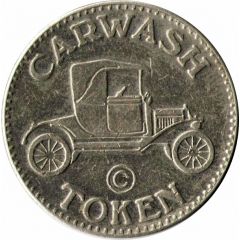 Carwash Token No Cash Value, 25 mm, Copper-nickel