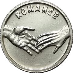 Token - Romance Christmas Pudding Coins