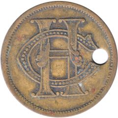 Club Check - Hawthorn Club - Melbourne 1 Shilling Holed