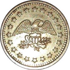 Token - No Cash Value Eagle looking right, 22.5 mm, Brass