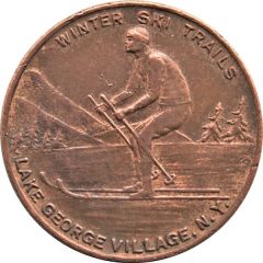 Token - Winter Ski Trails Lake George Village