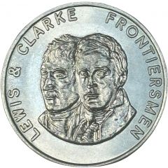 Token - Shell Famous Americans Coin Game Lewis and Clark, error `Clarke`