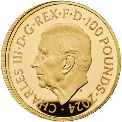 100 Pounds - Charles III Little John, Gold Proof