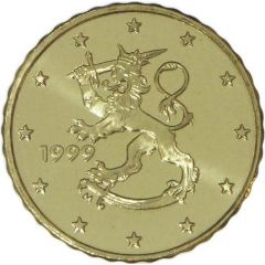 10 Euro Cents 1st type, 1st map