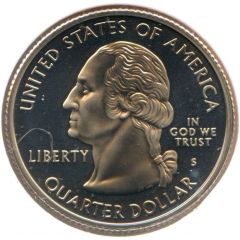 1/4 Dollar `Washington Quarter` Wyoming