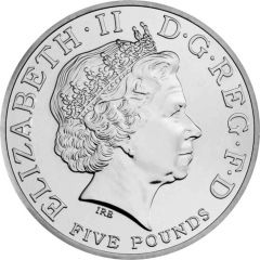 5 Pounds - Elizabeth II 4th portrait, XXX Olympiad, Countdown 2