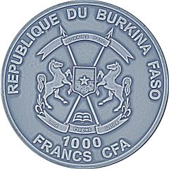 1000 Francs CFA Chameleon Eye