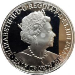 1/2 Crown - Elizabeth II Napoleon crosses the Alps