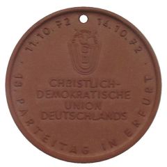 Medal - 13th CDU Party Congress