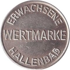 Public Swimming Pool Token - Hallenbad adult, type 2