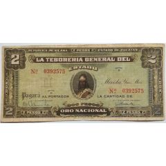 2 Pesos La Tesoreria General Del Estado