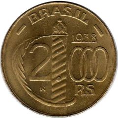 2000 Réis 24-sided planchet