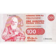 100 Pounds Clydesdale Bank