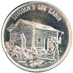 Token - Shell`s Famous Facts and Faces Game Lincoln`s Log Cabin, Instant Winner