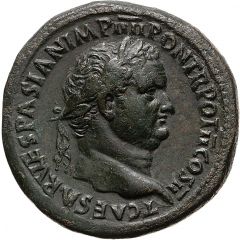 Sestertius - Titus and Domitian CAESER DOMITIAN COS DES II S C