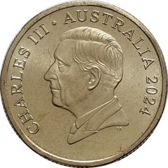1 Dollar - Charles III 1st Portrait - Centenary Last Coach Service - Cobb & Co.