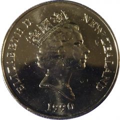 20 Cents - Elizabeth II 3rd Portrait, Treaty of Waitangi