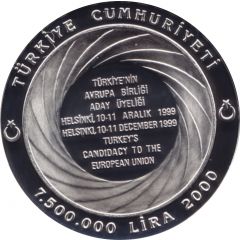 7 500 000 Lira Turkish European Union Candidacy