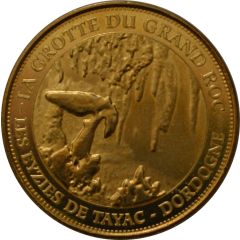 Tourist token - Monnaie de Paris - Les Eyzies-de-Tayac - Grotte du Grand Roc