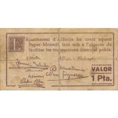 1 Peseta Alforja