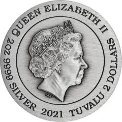 2 Dollars - Elizabeth II Double Dragon and Yin Yang Koi
