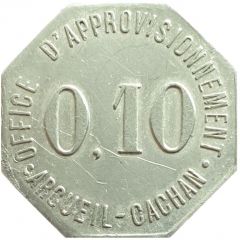 0,10 franc - Office d’approvisionnement - Arcueil-Cachan [94]